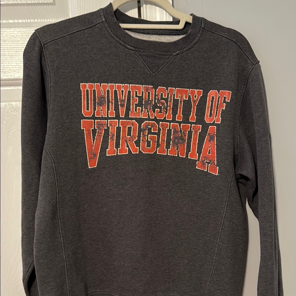 Under Armour Collegiate Gray and Orange Crew Neck Sweater